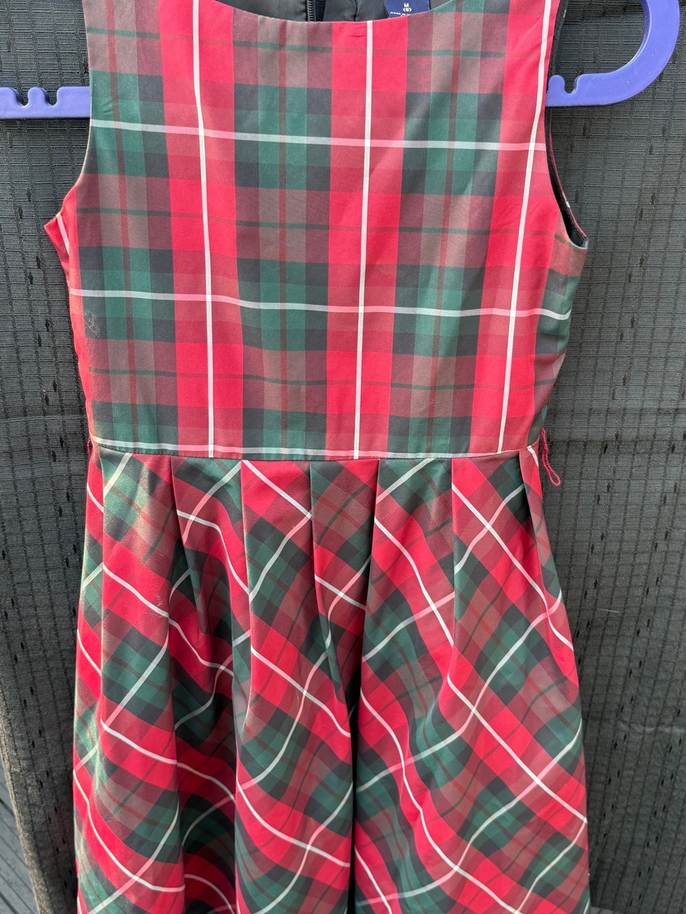 GAP Red Plaid-Inspired Holiday Dress for Kids size 8